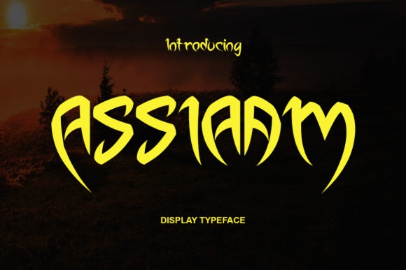 Assiaam: A Bold Display Font with an Arabian Flair