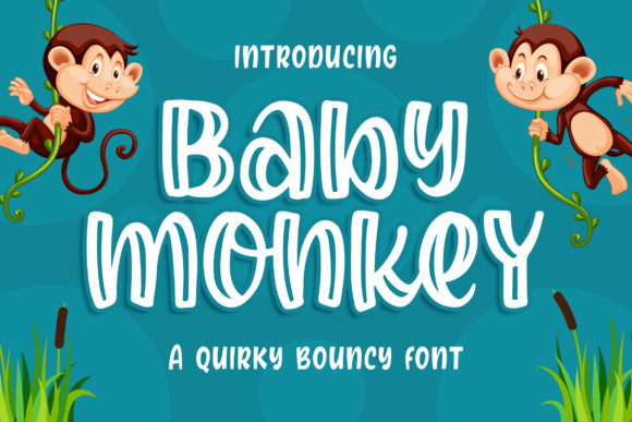 Baby Monkey Font: A Playful Display Font for Creative Projects