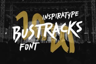 Bustracks: A Modern Display Font for Creative Product Design