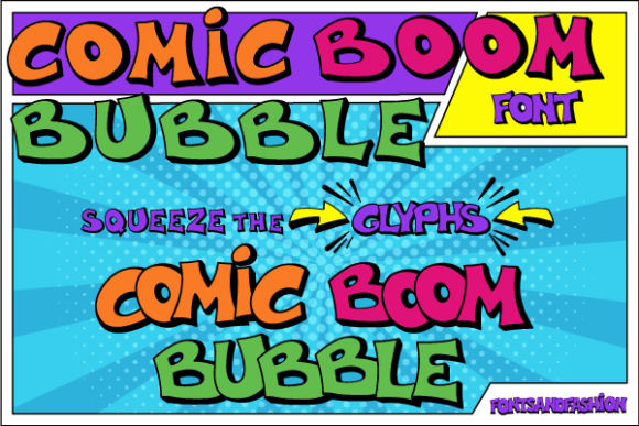 Comic Boom Bubble: A Bold Font for Creative Branding