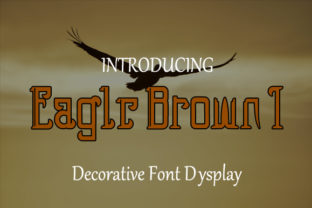 Eagle Brown 1: A Vintage Display Font for Web Design and Branding