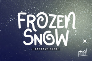 Frozen Snow: A Display Font for Creative Campaigns