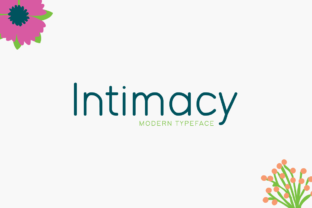 Intimacy: A Modern Display Font for Digital Branding