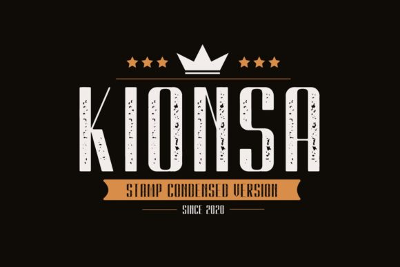 Kionsa Stamp: The Vintage Font That Elevates Your Digital Brand
