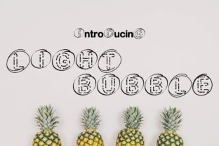 Light Bubble: A Friendly Display Font for Creative Projects