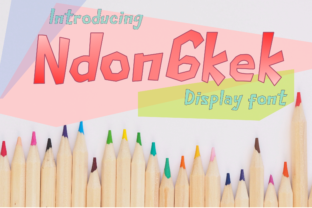 Ndongkek: A Bold Display Font for Creative Branding