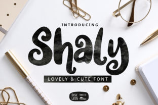 Shaly: A Bold Display Font for Editorial Design