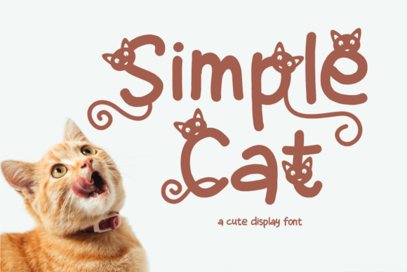 Simple Cat: A Playful Display Font for Creative Branding