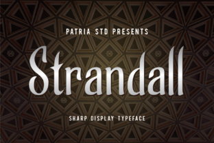 Strandall: A Display Font for Clean, Readable Editorial Design