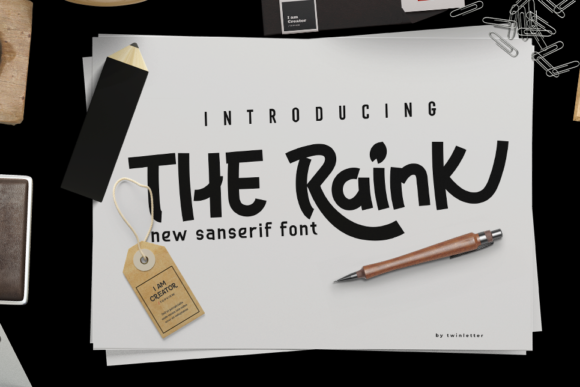 The Raink: A Friendly Display Font for Creative Projects